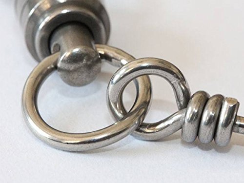 image for thkfish 30X #0/#1/#2 Black Coastlock Coast Lock Snap Ball Bearing Swiv