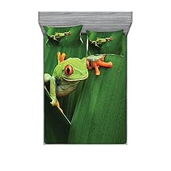 Ambesonne Animal Fitted Sheet & Pillow Sham