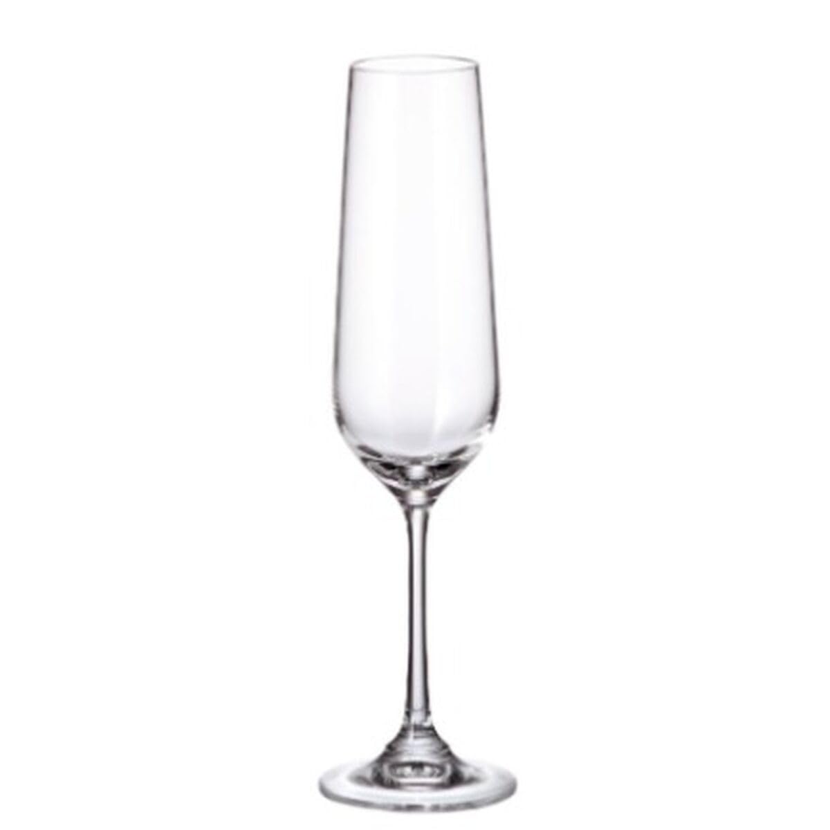 Set of Bohemia Crystal Sira Glasses 200 ml Champagne 6 Units