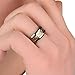 Tanyoyo Dragon Scale Dragon Pattern Beveled Edges Celtic Rings Jewelry Wedding Band for Men Women Size 5-14