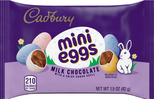 CADBURY MINI EGGS MILK CHOCOLATE, EASTER CANDY BAG, 1.5 OZ