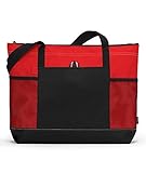 Gemline Select Zippered Tote - Red
