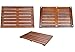 Teak Bath Floor Shower Mat - Solid OR Foldable - Indoor/Outdoor Anti-Slip - Hand Made Eco Friendly Premium Teak Wood - Luxury Shower Spa Mat by Maxtir (Natural Teak Solid Mat, 21