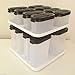 Tupperware Spice Shakers with Carousel Set Black 16 pcs
