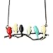 Dremisland Long Necklace Pendants Retro Multi-color Cute Birds Vintage Necklace Fashion Jewelry for Women Teens
