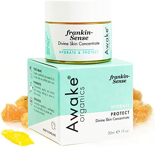 Natural Anti-Ageing Face Cream for Dry, Mature Skin | Protects From Elements | Organic Frankincense | Awake Organics, 30g