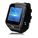 CNPGD All-in-1 Watch Cell Phone & Smart Watch Sync to Android IOS Smart Phone (Black Plus)