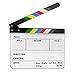 Jmkcoz Acrylic Film Clapboard Dry Erase Director Film Movie Clapper Board Cut Action Scene Clapper Board Slate with Colorful Sticks