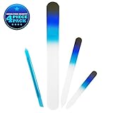 Bona Fide Beauty Genuine Czech Glass Nail Files - Manicure & Pedicure Sets - Glass Nail Files for Gentle Nail Care