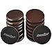16PCS Furniture Sliders 3.5 Inch Plastic Sliders and Felt Sliders for Carpet Hardwood Floors Reusable Furniture Slider Brown