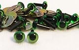 Sassy Bears 6mm Translucent Green Safety Eyes for Bear, Doll, Puppet, Plush Animal and Craft - 10 Pairs