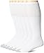 Hanes Men's 6 Pack FreshIQ Over-the-Calf Tube Socks, White, 10-13 (Shoe Size 6-12)