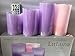 Adoria Advent Flameless LED Candles Set 4-Real Purple and Pink Pillar Candles Battery - 3pcs Purple(Tall 4/5/6 Inch) and 1pc Pink(Tall 6 Inch)-Unscent -Color Changing,Home Decor. Camping, Praying