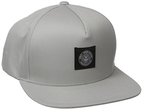 OBEY Men's Worldwide Seal Snapback Hat, Grey, One Size