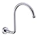 HANEBATH Brass Gooseneck Shower Arm with Flange,Chrome primary