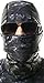 Aqua Design Balaclava Camo Face Mask, Black Water