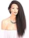 Chantiche Italian Yaki 360 Lace Frontal Wigs for Black Women Pre Plucked Brazilian Remy Full Lace Front Human Hair Wigs with Baby Hair 150 density 14inch Natural Color