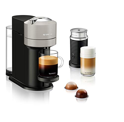 Nespresso Krups XN911B Vertuo Next Kaffeekapselmaschine mit Aerroccino Milchaufschäumer | 1,1 L Wassertank…