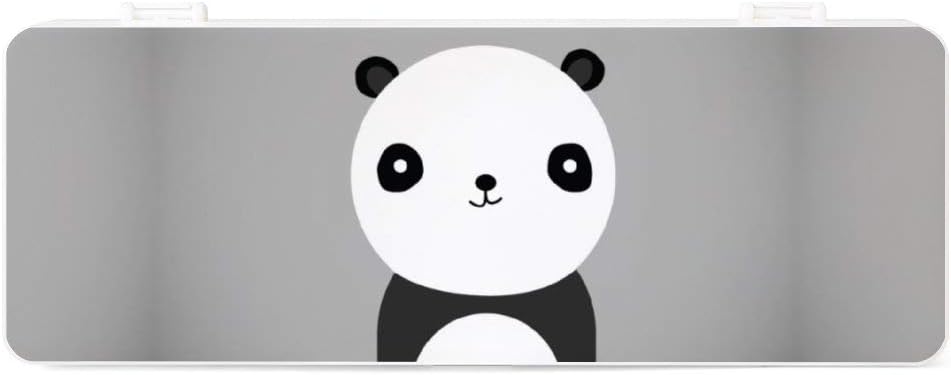 Amazon 筆箱 かわいいパンダ Panda ペンケース プラスチック 鉛筆ケース 小物収納ケース プラペンケース 多機能 半透明 文房具ポーチ 文具バッグ ペンケース 文房具 オフィス用品