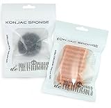 Konjac Sponge - (2 Pcs - 1 Bamboo Charcoal Facial Konjac Sponge + 1 Loess Body Konjac Sponge) ON SALE NOW! TWINS Pack to Save More! Body Sponge - Konjac Facial Cleansing Sponge - Organic Sponge - Natural Fiber Sponge - Konjac Cleansing Sponge. 100% Natural Sponge. No preservatives, No coloring, No additives. 100% Bio-degradable, Naturally sustainable& Environmentally Safe. 100% Guarantee Satisfaction. 100% Money Back RISK FREE Guarantee!