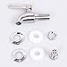 Replacement Spigot Spout for Beverage Dispenser, Solid Stainless Steel Water Dispenser Replacement Faucet with Anti-Clogging Cap Polished Finished