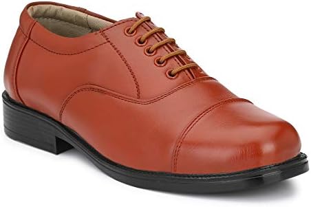 Fashion Tree Timberwood Genuine Leather Police Shoe in Tan Colour