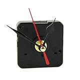 OHTOP Quartz Wall Clock Movement Mechanism Repair Tool Kit with Black & Red Hands