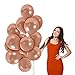 Treasures Gifted 100 Pack Rose Gold Metallic Balloons - 12 Inch Round Latex Balloons - Perfect for Birthdays, Special Occasions - Unisex - Children