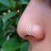 20G Non Pierced Stainless Steel Clip on Closure Round Ring Fake Nose Lip Helix Cartilage Tragus Ear Hoop 8mm