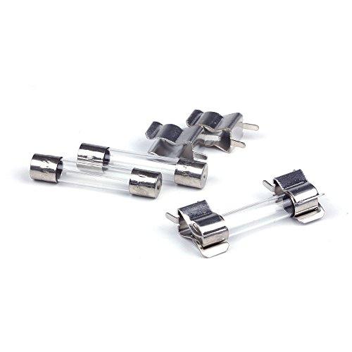 UCTRONICS 13 Values 130pcs Fast-blow Glass Fuses Assorted Kit 6x30mm 250V 0.5 1 2 3 4 5 6 7 8 10 15 20 30A Tube Fuses with Plastic Box and 10 fuses seat