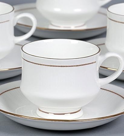 White bone china cups and saucers Clearance
