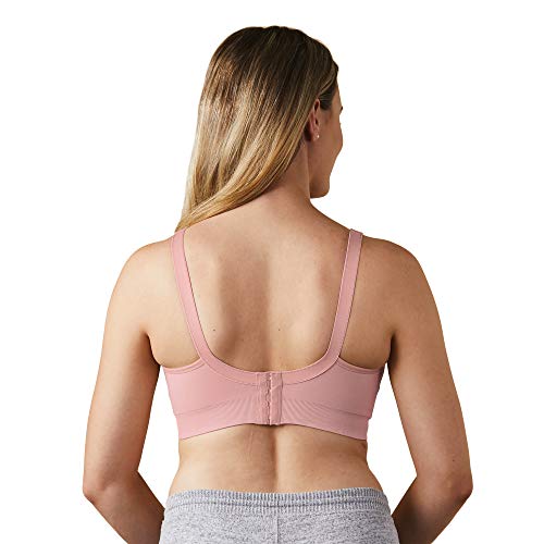 BRAVADO! DESIGNS Women's Body Silk Seamless Nursing Bra and Maternity Bra, Dusted Peony, XX-Large