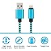iPhone Charger, C-TOP 3Pcs 3ft 6ft 10ft Lightning to USB Nylon Braided iPhone Cable Cord Charger Compatible with iPhone 7/7 Plus/6s/6s Plus/6/6 Plus/5/5S/5C/SE/iPad and iPod