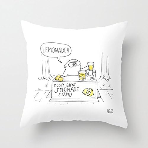 Mochi the pug's great lemonade stand Pillow Case by 157ofgemma dog 1818 inches