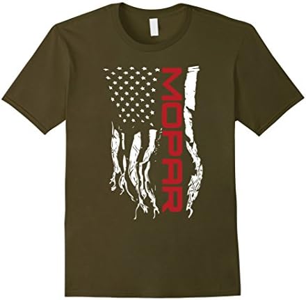 Men's Mopar Flag T-Shirt Medium Olive