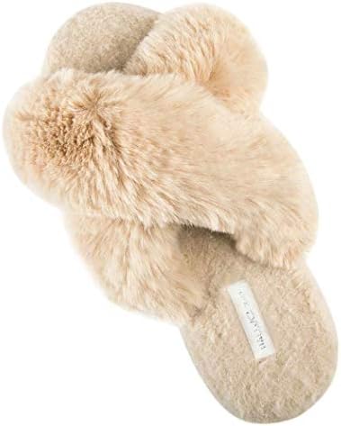 halluci women's cross band slippers