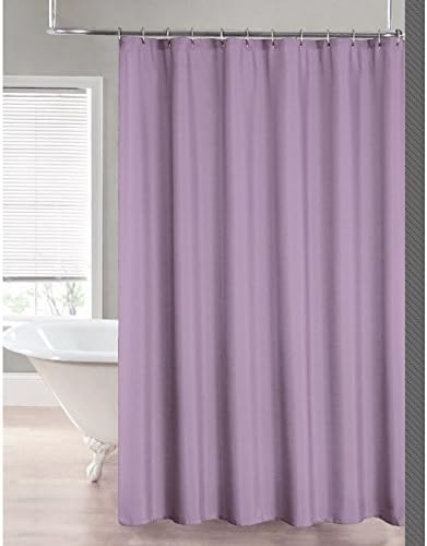 Water Repellant 2-in-1 70 X 72 Polyester Fabric Shower Curtain/liner 11 Colors (Lavender)