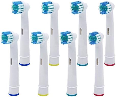 8pcs Toothbrush Replacement Heads for Braun Oral B SB-17A Soft Bristles (pack of 8)
