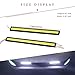 YINTATECH 4PCS Waterproof Car COB LED Light Strips High Power 12V 6W 6000K Slim Daytime Running DRL Fog Light Driving Lamp (White)