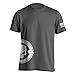 Men's Graphic Shirts Side Print Divided We Fall Patriotic T-Shirt (L, Charcoal)