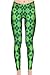 Spadehill Women's St. Patrick's Day Irish Green Clover Stretchy Leggings