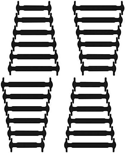 COOLNICE No Tie Flat Shoelaces for Kids, Men & Women | Waterproof & Stretchy Silicone Tieless Shoe Laces | For Athletic & Dress Shoes, Hiking Boots & More | Eliminate Loose Shoelace Accidents