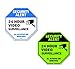 Famtec Video Surveillance Sign - 40 mil Rust Free Aluminium - Glow-in-the-Dark-Signs, Home Business, 24 Hours Security, All Activities are Monitored -CCTV Security Alert-Large 12 X 12 Octagon (Blue)