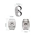 UnCommon Artistry Deluxe 6.5x4.5mm Butterfly Clutches Surgical Steel -Earring Backs (x50)