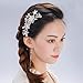 Bridal Hair Comb Wedding Hair Accessories for Brides and Bridesmaids Crystal Simulated Pearl Silver for Wedding Hair Clips for Girls and Women