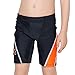 Boys Swim Shorts Sun Protective Swimming Trunks Black Grey Size 10-16
