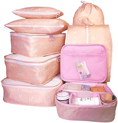 EVEK Packing Cubes for Travel Luggage Organizers for Suitcase Different Size