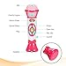 ThinkMax Music Microphone for Kids, Voice Changing and Recording Microphone Toy with Colorful Light for Babies, Girls and Toddlers (Pink)