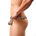 ONEFIT Men's Briefs Thong G-string Leopard Print Bulge Pouch T-back Underpants