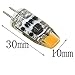 ZHENMING G4 LED Bulb Bin-pin Light Bulb 3W(30W Halogen Equivalent) AC/DC 12V 340 Lumens Daylight White 6000K Pack of 10